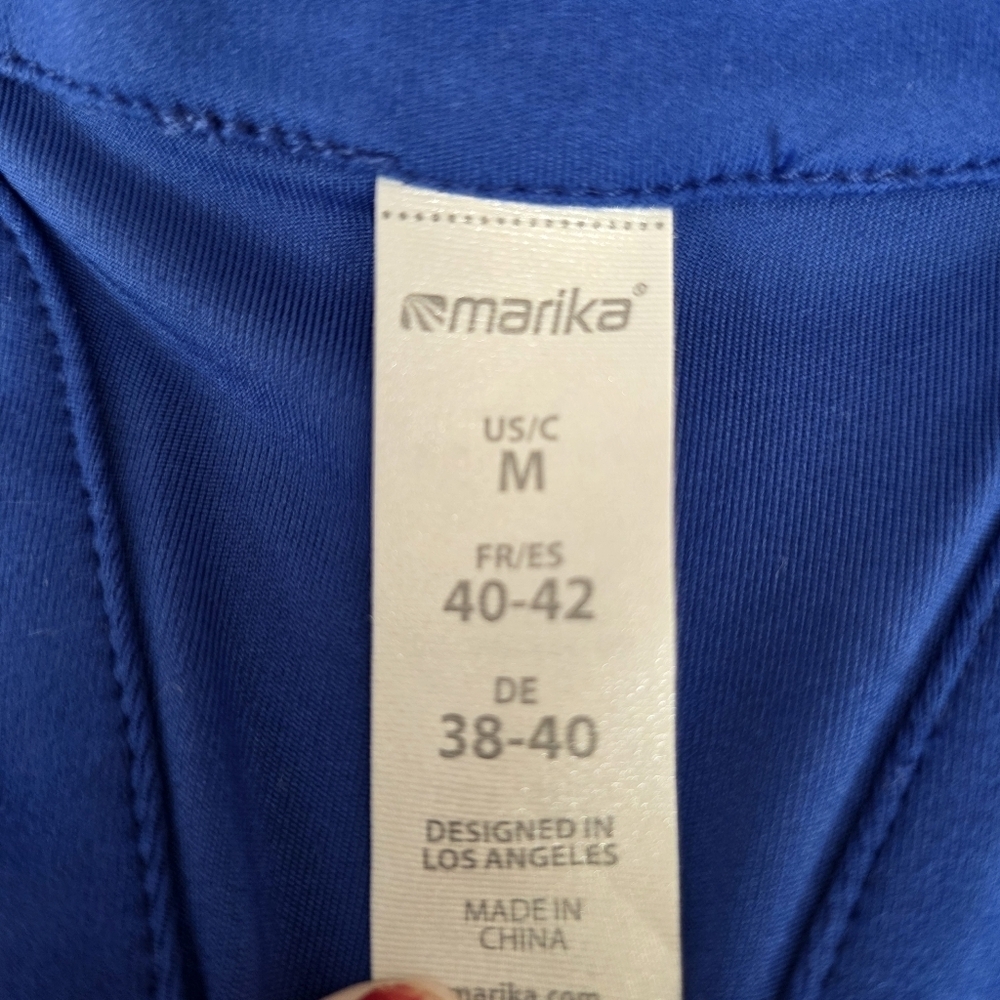 Markia Women's Blue Athletic Racerback Tank Top Size Medium - Picture 4 of 10